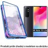 Luxria Double Glass Magnetic - Modré presklené magnetické púzdro pre Xiaomi Pre Xiaomi: Mi Note 10 Lite