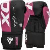 Boxerské rukavice RDX F4 Hook & Loop - růžové