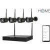 iGET HOME NVR N4C4 - CCTV bezdrôtový Wi-Fi set 2K+ rozlíšenie, 4CH NVR + 4x kamera so zvukom a IR