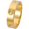 HARAHU Prsteň NO 17346 Zlatá KP17346 59mm