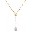 Náhrdelník Eterniàle: pozlátené striebro, zirkón, 42 cm - B-N-N0837-00287-925-Z SAVICKI