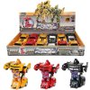 Teddies Transformer auto/robot kov/plast 13cm 3 farby na spätné natiahnutie