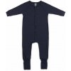 Rastúce merino pyžamo detské (overal) modré navy Smallstuff Veľkosť: 56