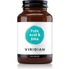 Viridian Nutrition Folic Acid with DHA kapsuly pre ženy tehotné, dojčiace alebo plánujúce tehotenstvo 90 cps