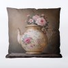 Takoy Obliečka na vankúš 45x45 nepremokavý polyester čajník s ružami-HT-00323 | 45 x 45 cm