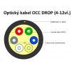Optický kabel XtendLan DROP FTTx, 4x 9/125 SM, G.657A, LS0H, černý, cívka 500m