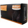 Nitrilové ochranné rukavice čierne MEDISPO grip - M 50ks