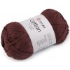 Bavlnená pletacia priadza Cotton Flat 50 g - 1 ks 7 (6708) hnedá