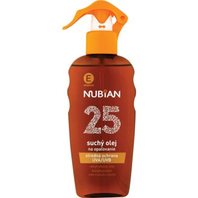 Nubian suchý olej na opaľovanie SPF25 200 ml od 11,49 € - Heureka.sk