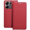 Kryt Luna Book Carbon Xiaomi Redmi Note 13 4G Red