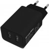 COLORWAY 2x USB/ síťová nabíječka/ 10W/ 100V-240V/ Černá CW-CHS015-BK