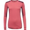 Klimatex Dámske merino blend tričko VEIFA MERINO ružová vínová