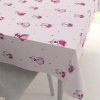 Biante Detský bavlnený obdĺžnikový obrus Sandra SA-726 Ružové sovičky na bledo ružovom 60x100 cm