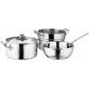 Ruffoni Súprava hrncov OPUS PRIMA súprava 4 ks strieborná nerezová oceľ