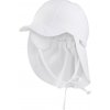 STERNTALER Detský UV klobúk s plachtičkou a šnúrkou plátno UV 50+ farba biela STERNTALER_ 1511410 Veľkosť: 53cm