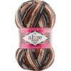Superwash comfort socks Hnedo čierna 7840