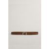Gant LOGO LEATHER BELT hnedá