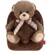 Detský plyšový batoh s odnímateľnou hračkou Perletti Toys, MACKO, 13041