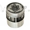 WeedShop Štvordielna drvička strieborná Amsterdam ø 4 cm Varianty: List