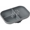 Tanier pre bábätká Silicone Suction Plate Beaba Mineral Grey zo silikónu rozdelený sivý od 4 mes