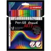Sada STABILO Pen 68 Brush Arty 18ks