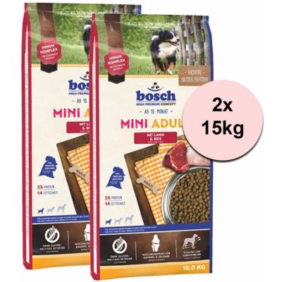 Bosch Adult Mini Lamb & Rice 2 x 15 kg