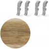Spojka k soklu Naturel dub Bourbon prírodný , PVC dĺžka 0,5 cm, výška hrany 56 mm, NATNGTF69