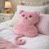 SLEEPWELL Plyšová hračka, vankúš MAČKA 30cm ružová Mikroplyš UNI