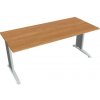 Hobis Pracovný stôl Flex, 180x75,5x80 cm, jelša/kov
