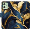 iSaprio Flip GoldBlue pro Motorola Moto G54 5G / G54 5G Power Edition goblue-FLP2-MoG54