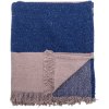 Bloomingville Prehoz z recyklovanej bavlny Cadeo Blue 130 × 160 cm