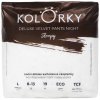 KOLORKY Ekopleny nohavičkové nočné jednorazové Deluxe Velvet Pants, Sleepy, L (8-13 kg) - 19 ks