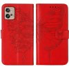 PROTEMIO 54209 ART BUTTERFLY Peňaženkový kryt Motorola Moto G32 červený
