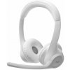 Logitech Zone 300 biela / bezdrôtové slúchadlá s mikrofónom / BT (981-001417)