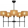 Belis | Luster na tyči MADELA 5xE14/40W/230V juta/čierna | 0245