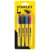 Popisovač permanentný, súprava s jemným hrotom 4ks STANLEY STHT81391-0