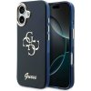 Guess IML 4G Script Metal Logo kryt pre iPhone 17, modrý 57983128932