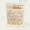 Tabuľka Máme najlepšieho DEDKA 15 - 20 cm - text na želanie 9755