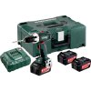 Metabo BS 18 LT SET 602102960 aku vŕtací skrutkovač 18 V 4.0 Ah Li-Ion akumulátor vr. 3x aku, vr. nabíjačky, + púzdro; 602102960