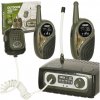 KIK Vysielačky Walkie Talkie s ústredňou pre deti khaki