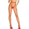 Horúce pančuchy S812 Tights red - Obsessive XL/XXL červená