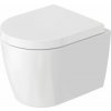 Duravit ME by Starck wc misa s pomaly sa sklápajúcim sedadlom závesné bez oplachovacieho kruhu biela 453009AAA1
