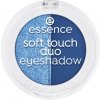 essence Soft Touch Duo očné tiene odtieň 03 Icy Girl 1 g