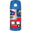 THERMOS Dětská termoska s brčkem 355 ml stavební stroje