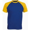 KARIBAN VINTAGE BASE BALL K330 / Pánske tričko - royal blue/yellow L