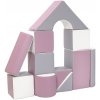 Vell Penové Kocky-Obria Stavebnica 11 Ks White-grey-purple