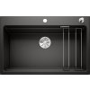 Blanco Etagon 8 Silgranit černý dřez se zástrčkou InFino, kolejnice (525892)