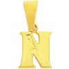 iBrill Zlatý prívesok písmeno “N” s gravírovaním - 0.69 g 51615