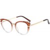 Techsuit Reflex Metal (F5020-BRW) - Cat Eye - Brown Clear