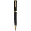 Diplomat Excellence A2 Plniace pero black lacquer gold Tenký (F)
